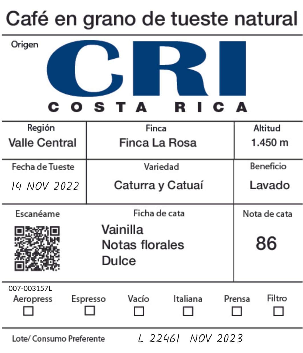 COSTA RICA LA ROSA